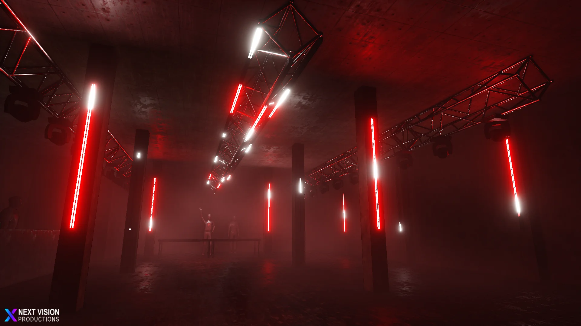 render met rood/wit pulse effect voor Boery All Night Long Area50